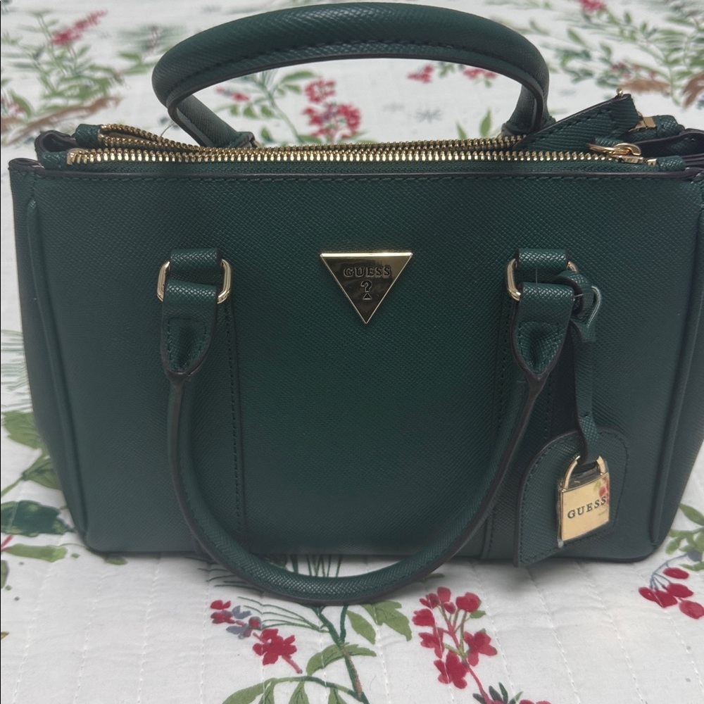 Guess Forest Green Satchel